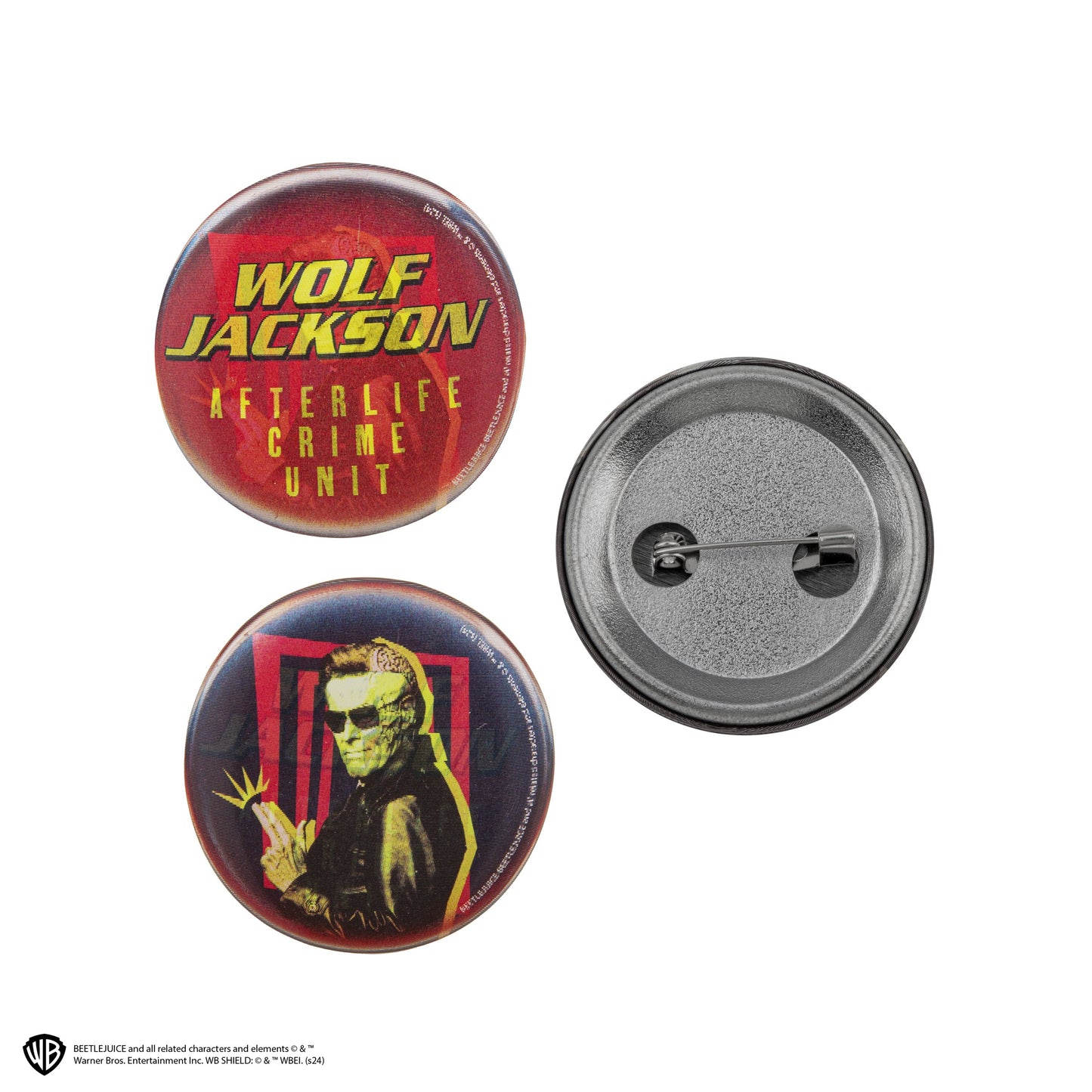 Beetlejuice Lenticular Pin Badge Set of 6
