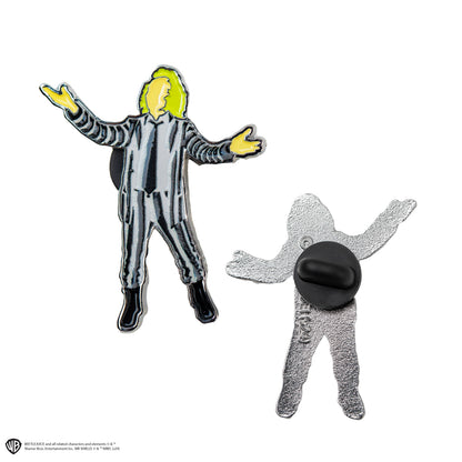 Set of 2 Beetlejuice Enamel Pins
