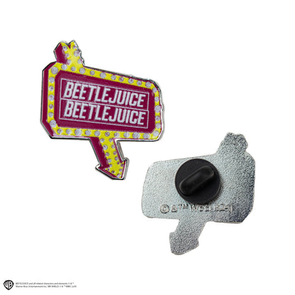Set of 2 Beetlejuice Enamel Pins