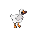 Pin’s Canard Blanc avec Feuille de Boucher