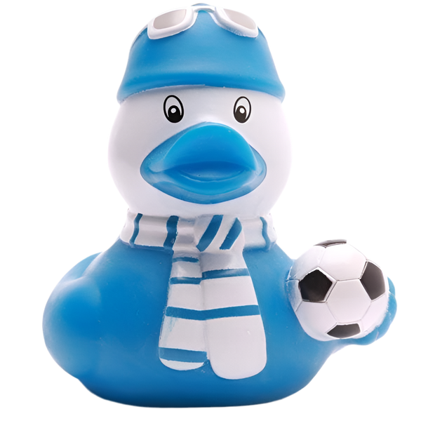 Blue Football Supporter Duck