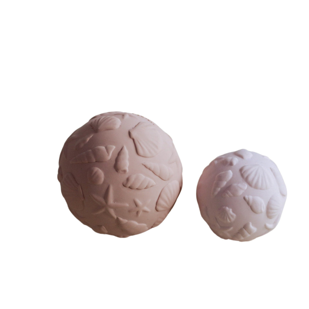 Lot de 2 balles sensorielles Coquillages Rose - Natruba