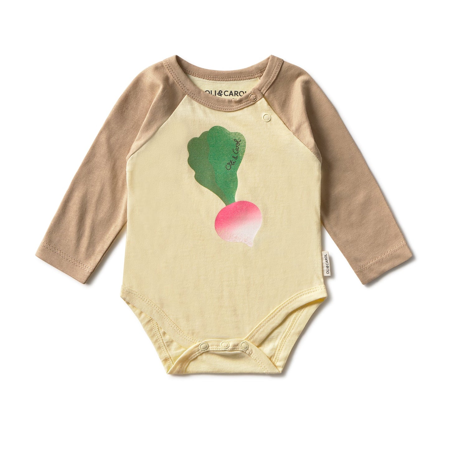 Ramona the Radish Baby Bodysuit