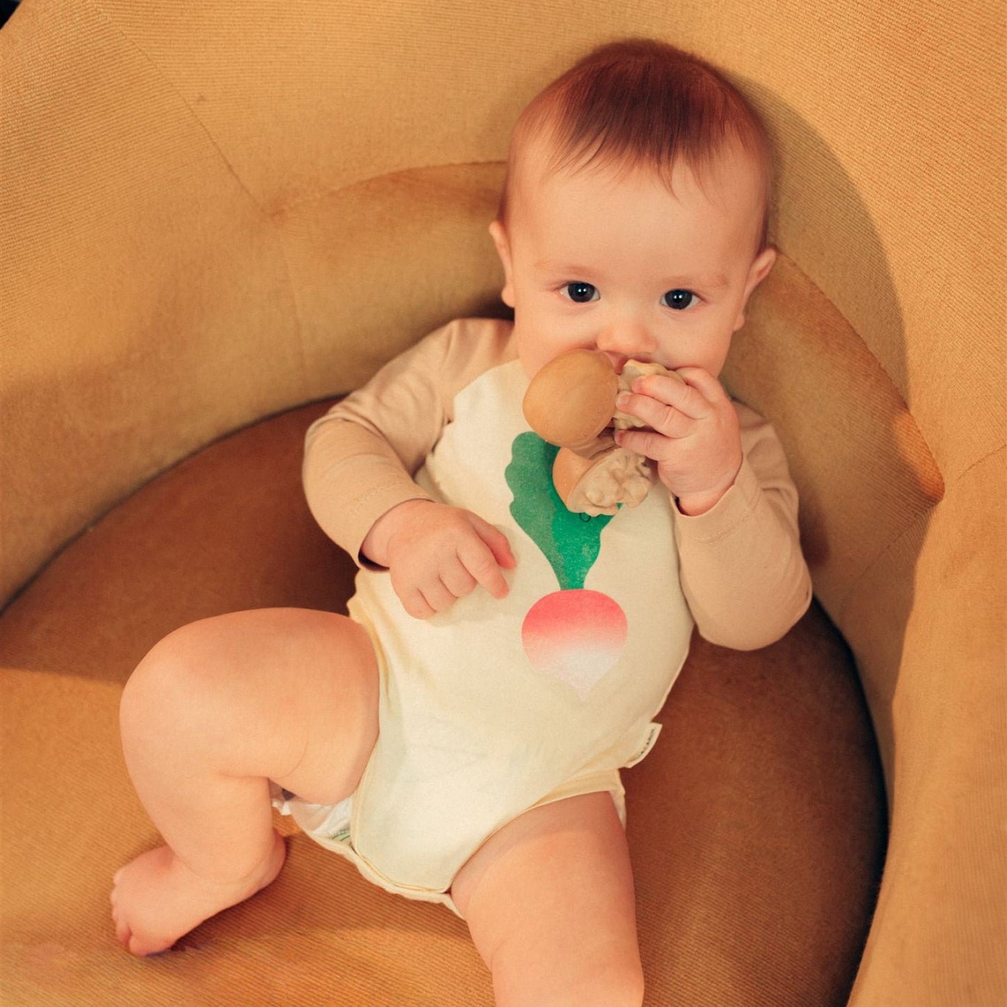 Ramona the Radish Baby Bodysuit