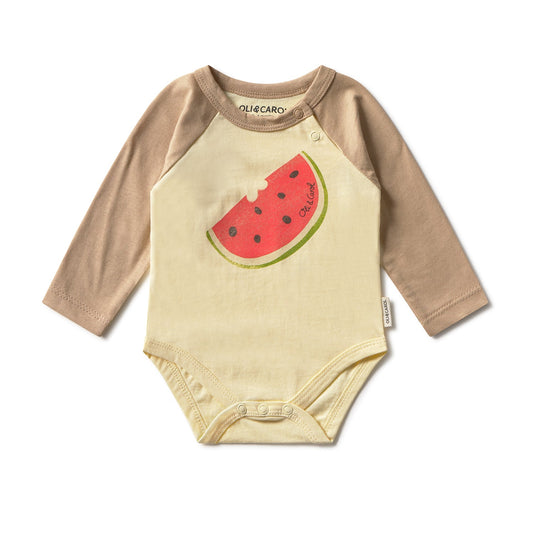 Wally the Watermelon Baby Bodysuit