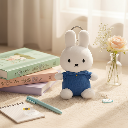 Miffy in Blue Dress Keychain 