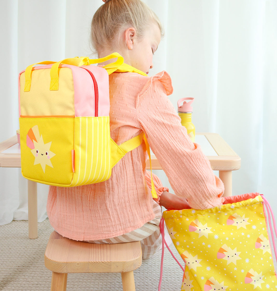 Petit sac à dos carré enfant - Étoile filante
