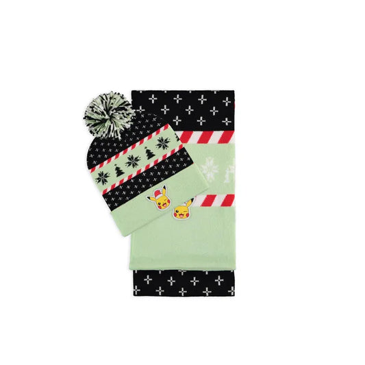 Pokemon Hat and Scarf - Pikachu