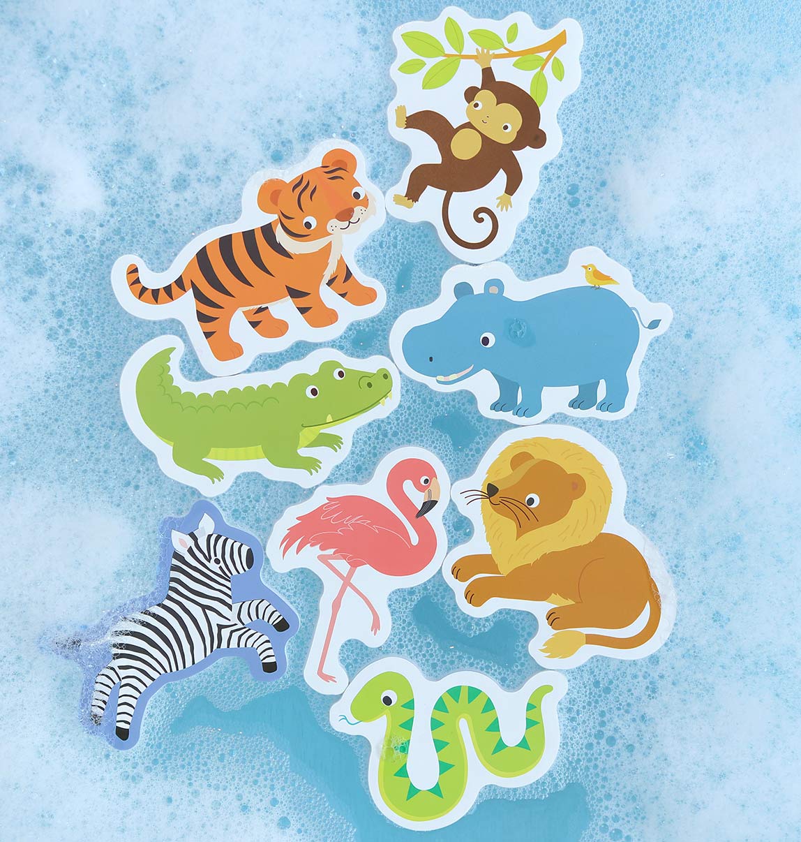 Jouets de bain en mousse - Safari – vue 3 – A Little Lovely Company