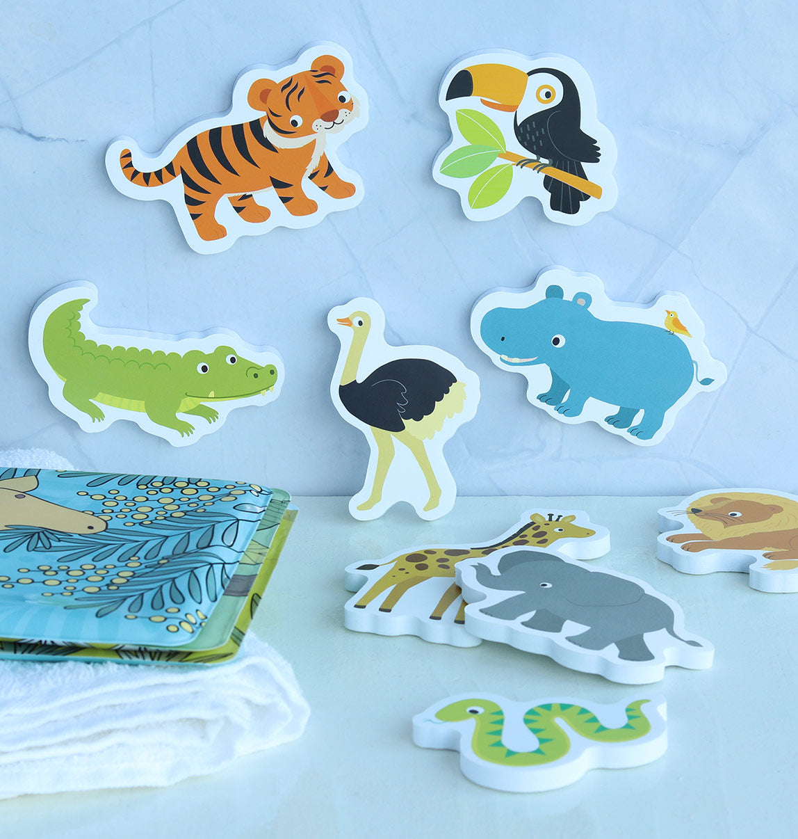 Jouets de bain en mousse - Safari – vue 6 – A Little Lovely Company
