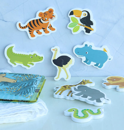 Jouets de bain en mousse - Safari – vue 6 – A Little Lovely Company