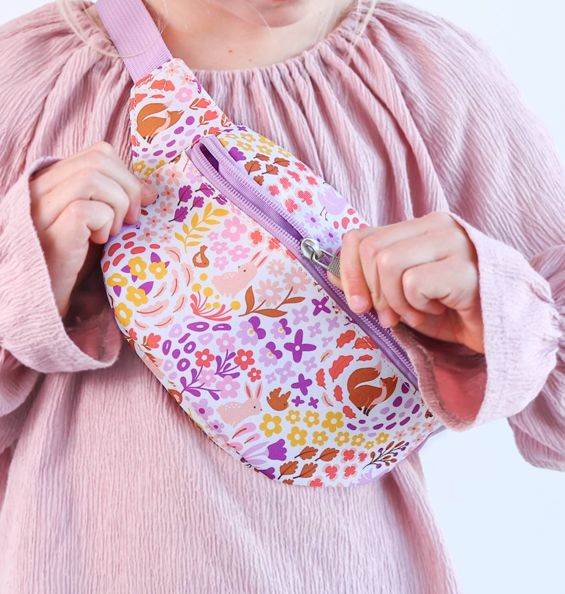 Sac banane enfant - Jardin fleuri