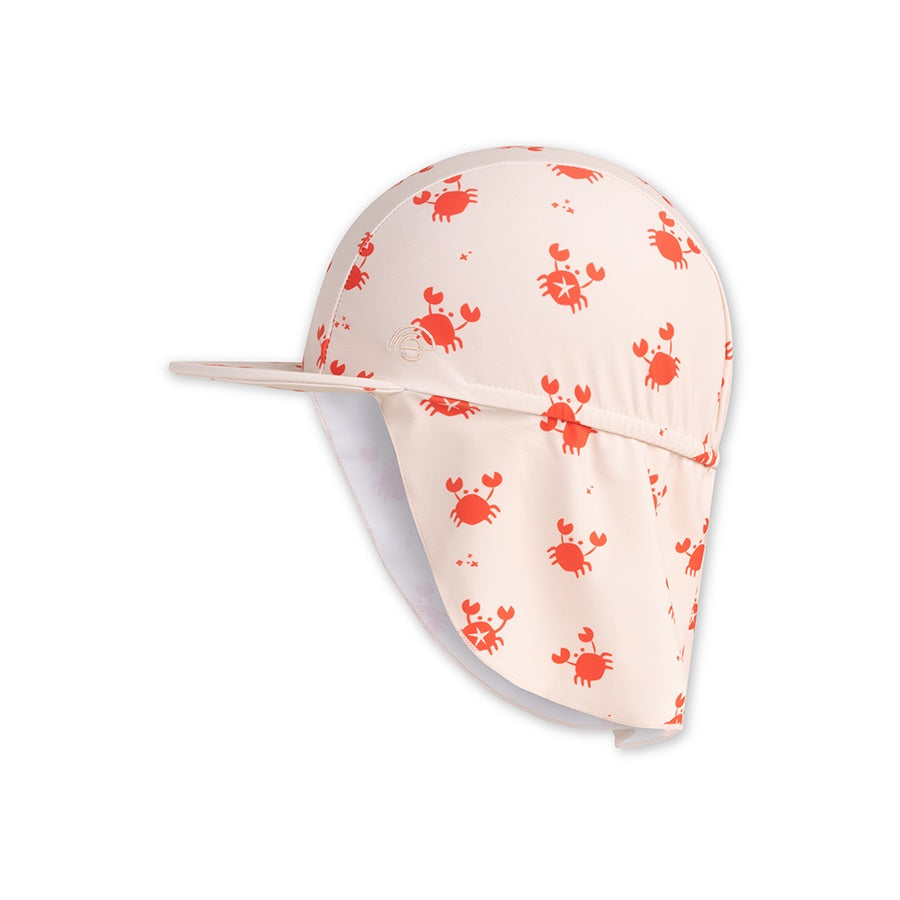 Sun Hat - Beige/Red - Crabby