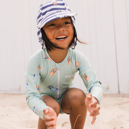 Sun Cap - Blue/White - Bluey