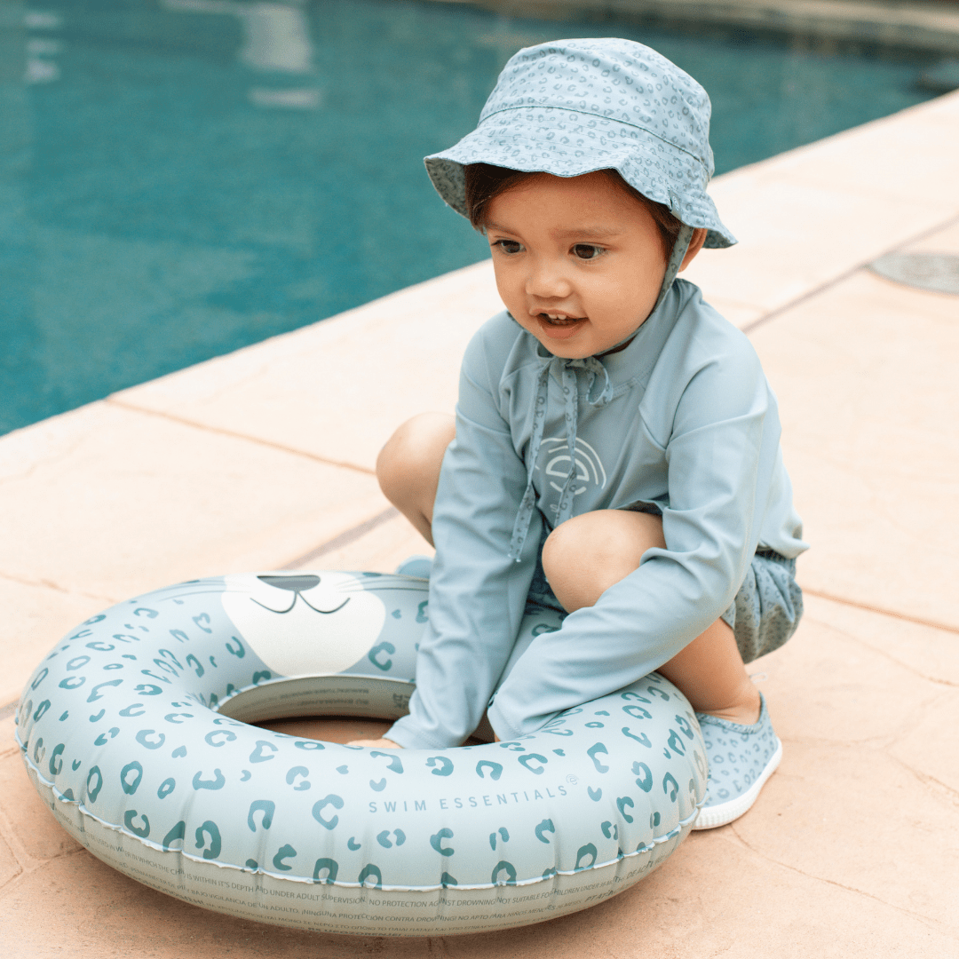 Sun Hat - Green - Leopard