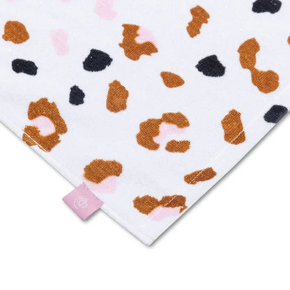 Cotton Beach Towel - Khaki - Leopard - 135 x 65 cm