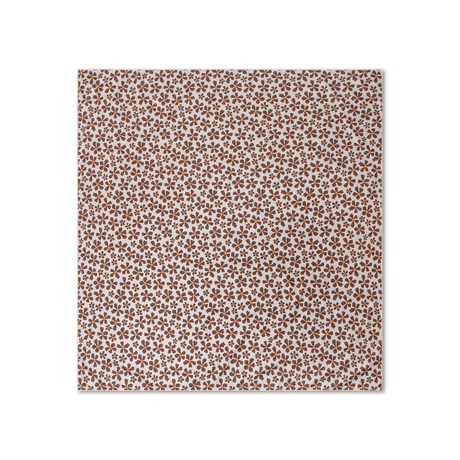 Microfiber Beach Towel - Brown - Wild Flower - 180 x 180 cm