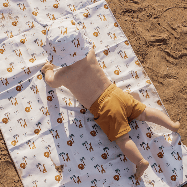Microfiber Beach Towel - Multicolor - Jungle - 135 x 65 cm