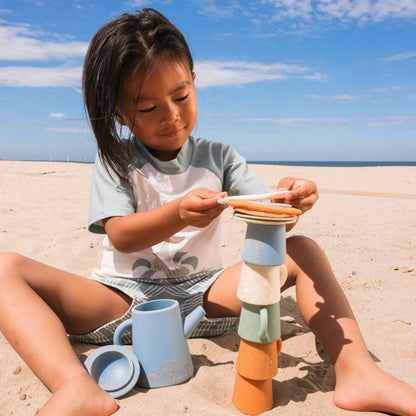 Silicone Tea Set Toys - Multicolor - Pure Tones