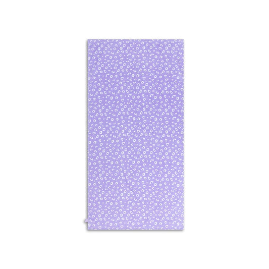 Beach Towel Cotton - Lila - Leopard - 135 x 65 cm