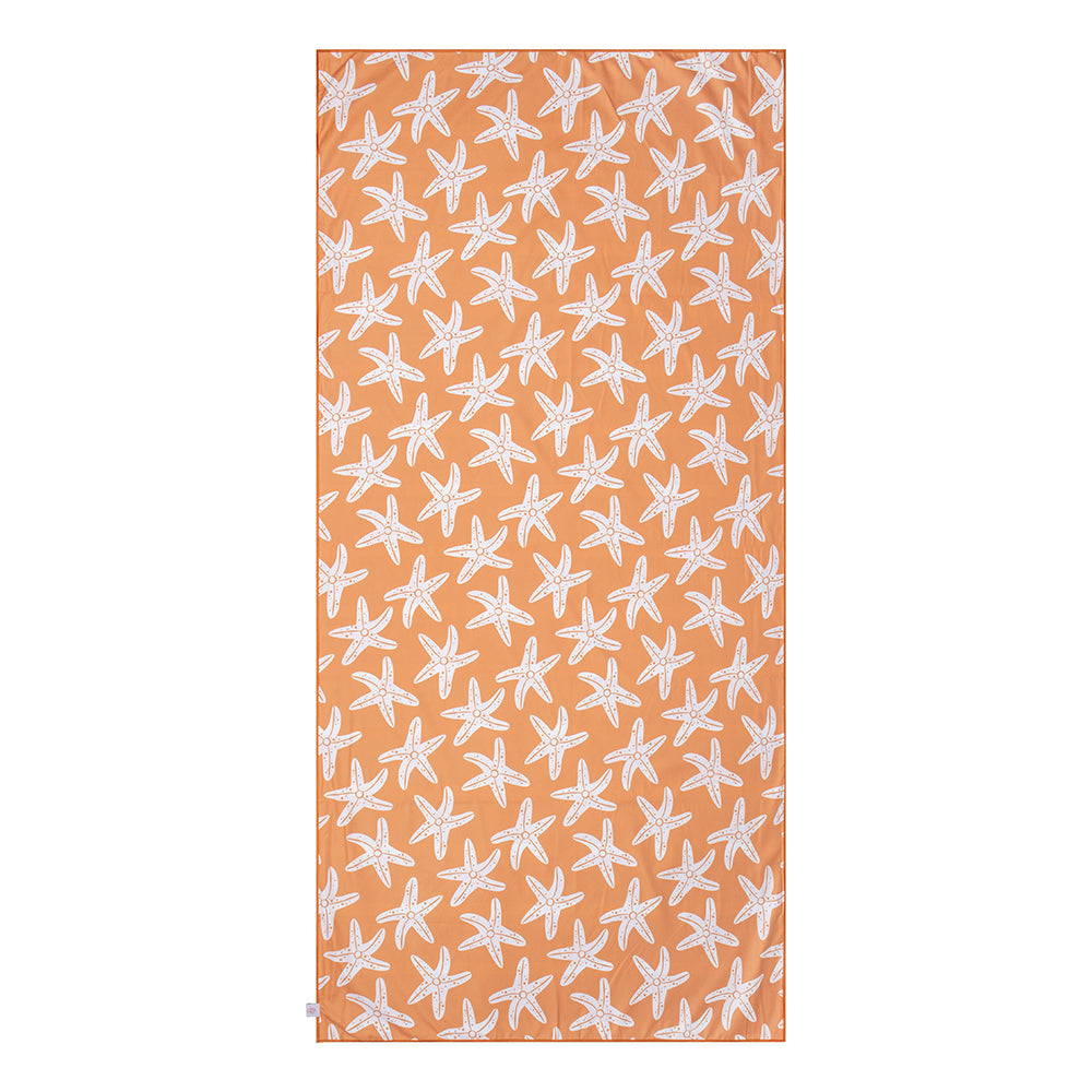 Beach Towel Microfiber - Orange - Seastar  135 x 65 cm