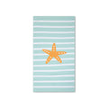Beach Towel Microfiber - Green/White - Stars - 170 x 90 cm
