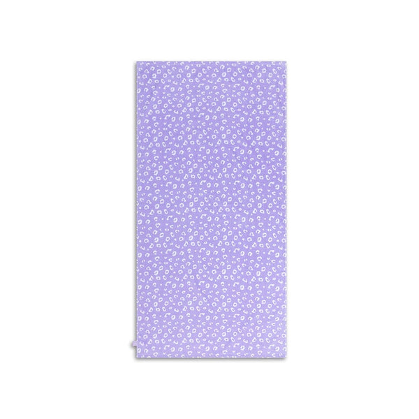 Microfiber Beach Towel - Lilac - Leopard - 135 x 65 cm