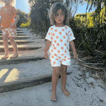 Beachwear Girls - Terry - Multicolor - Floral Love