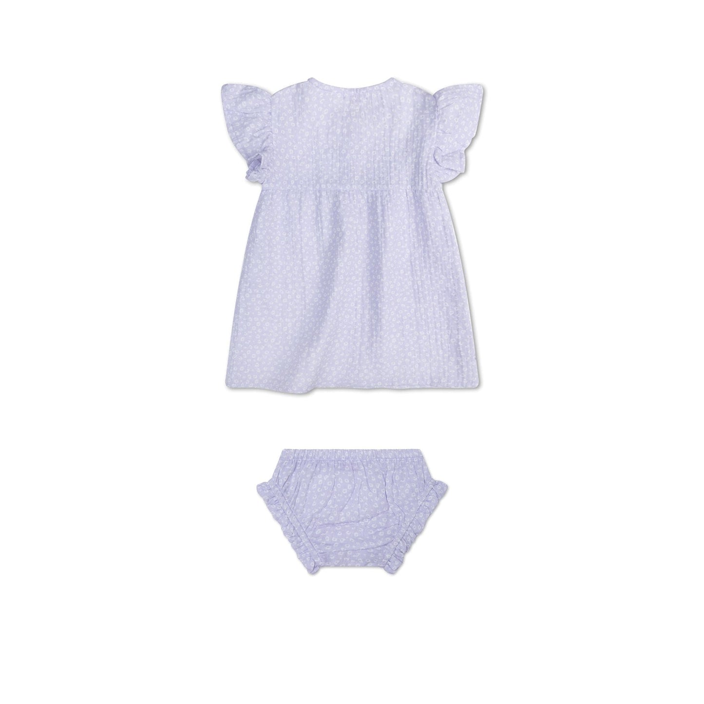 Beachwear Girls Dress - Muslin - Lilac - Leopard