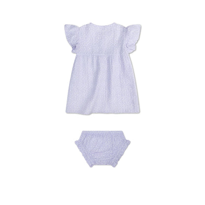 Beachwear Girls Dress - Muslin - Lilac - Leopard