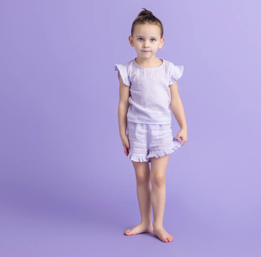 Beachwear Girls - Muslin - Lilac - Leopard