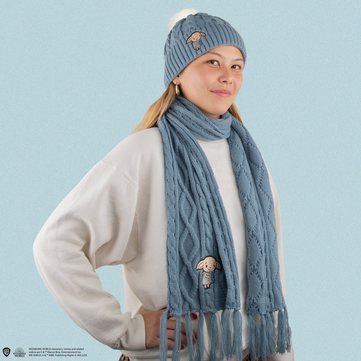 Dobby Hat and Scarf Set