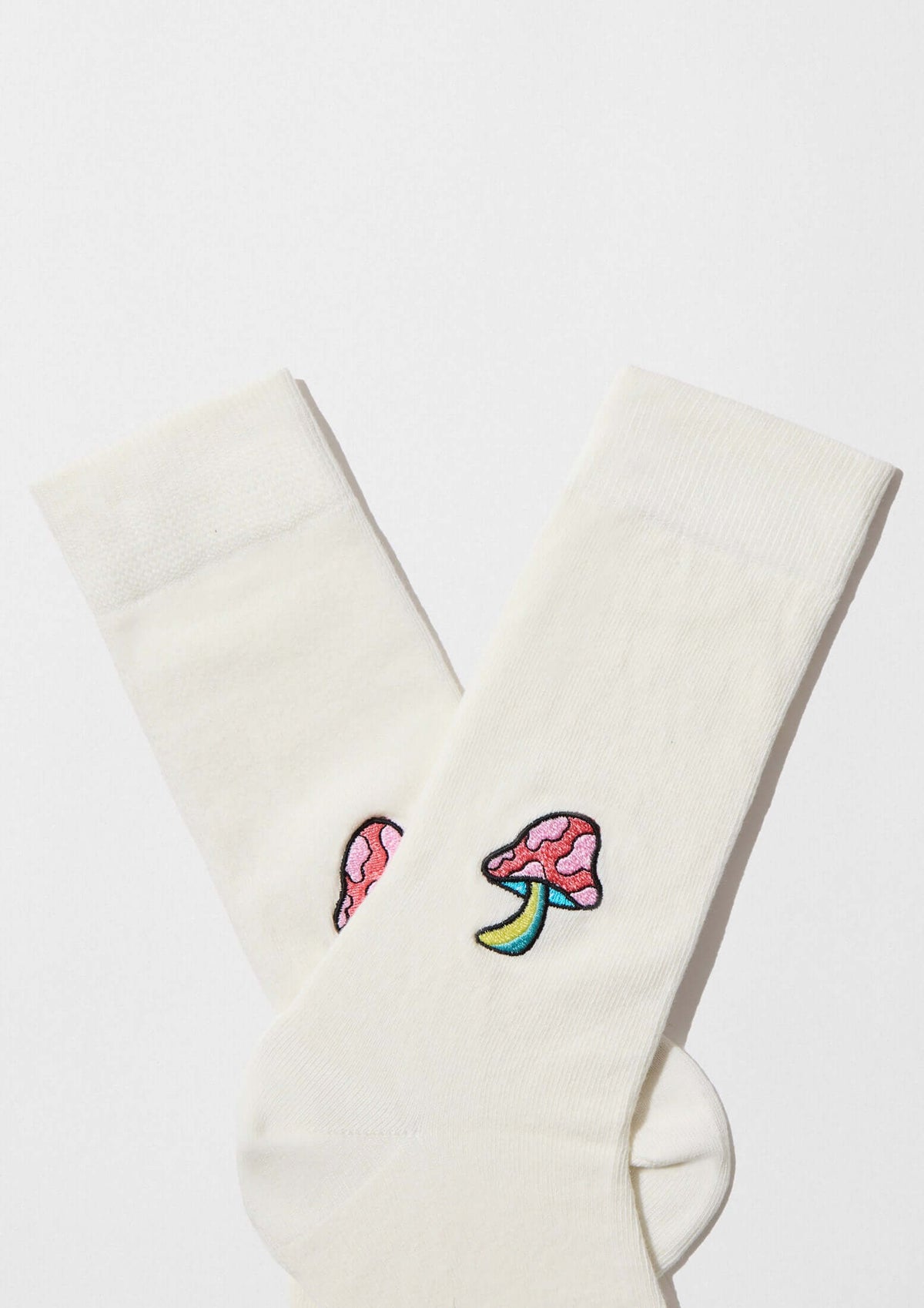 BeMushroom Embroidered Off-White