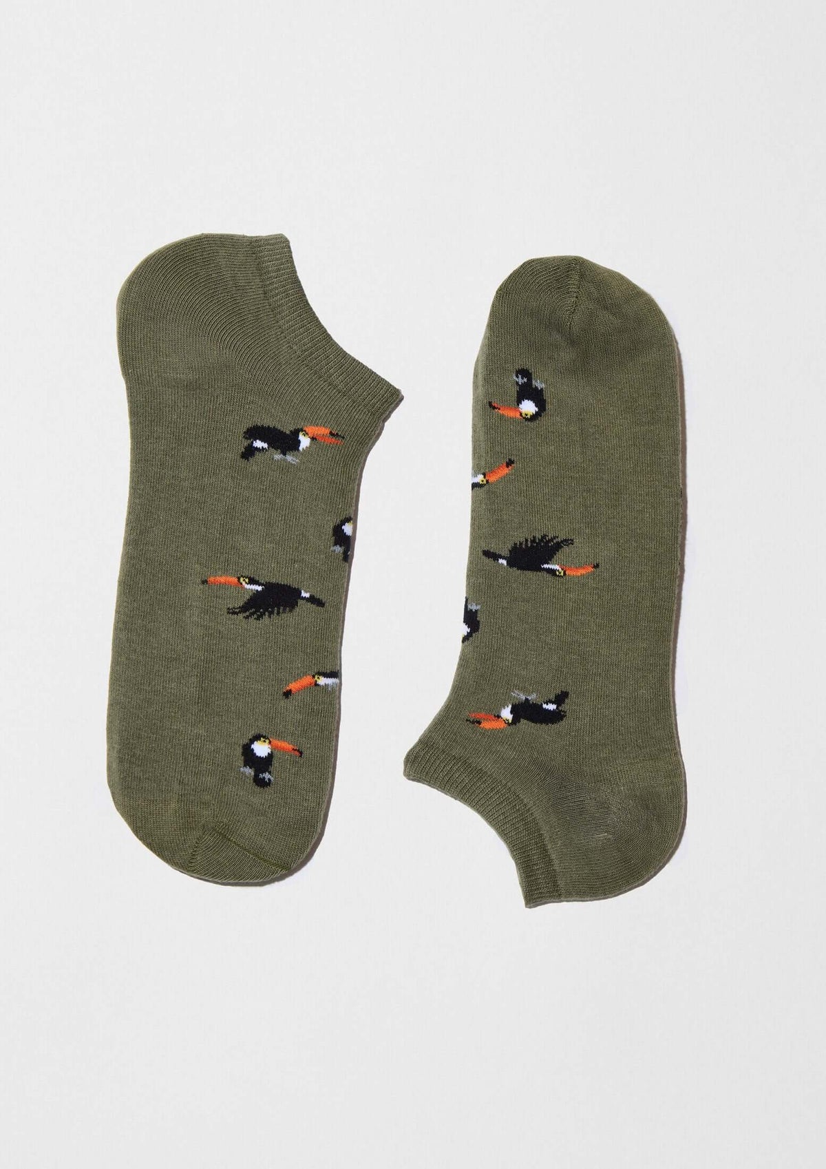 Chaussettes courtes BeToucan Vert Kaki
