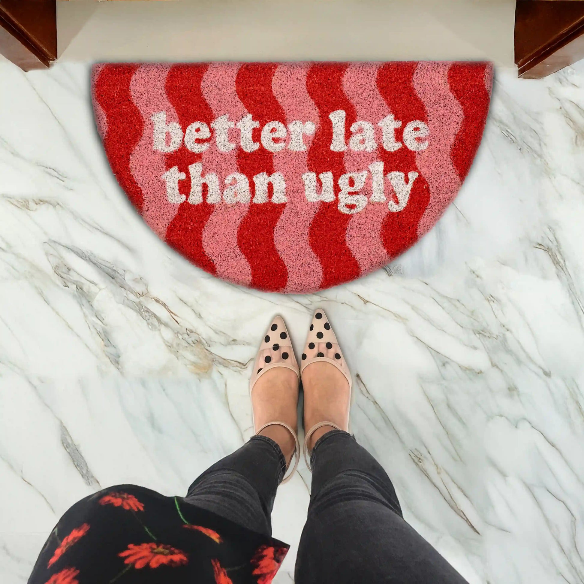 Paillasson « Better late than ugly » Vagues – Fisura – vue 3