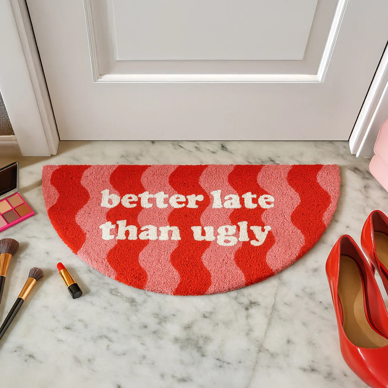 Paillasson « Better late than ugly » Vagues – Fisura – vue 2