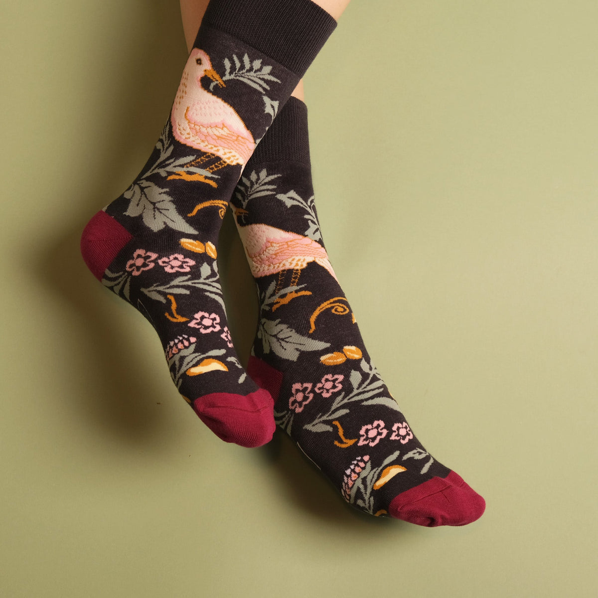 Chaussettes Oiseaux Noirs