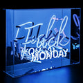 Neon FUCK MAANDAG Blauw