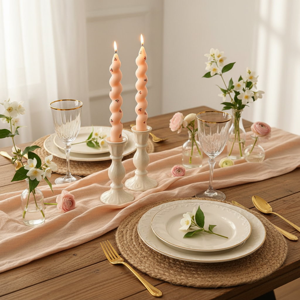 Bougie Torsadée Cerises