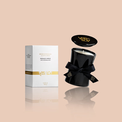 Massage candle with an intoxicating scent