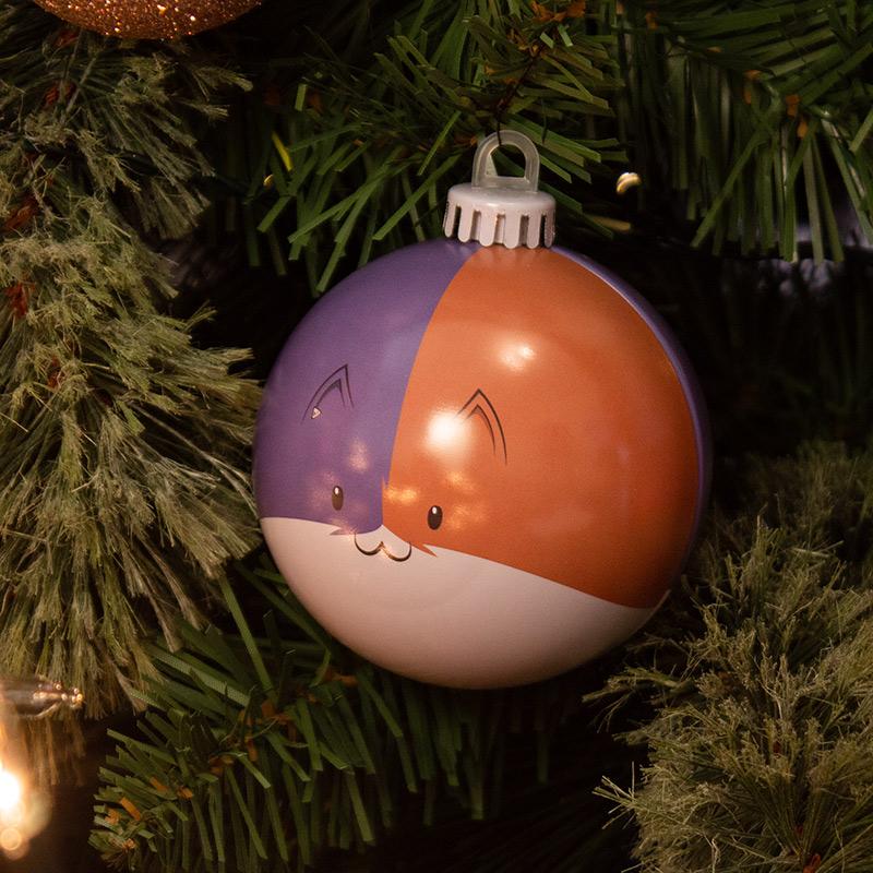 Meowscles Christmas ball
