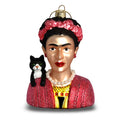 Frida en haar kat kerstornament