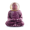 Schneekugel Buddha Violett