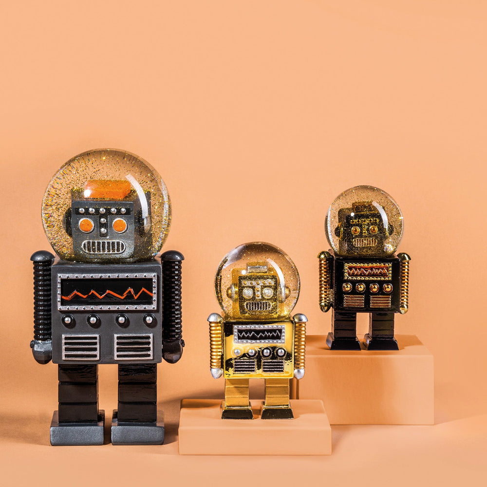 Schneekugel Riesen-Roboter