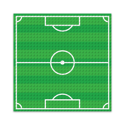 BRIXIES Plus Printed Baseplates with Custom Design White 32 x 32