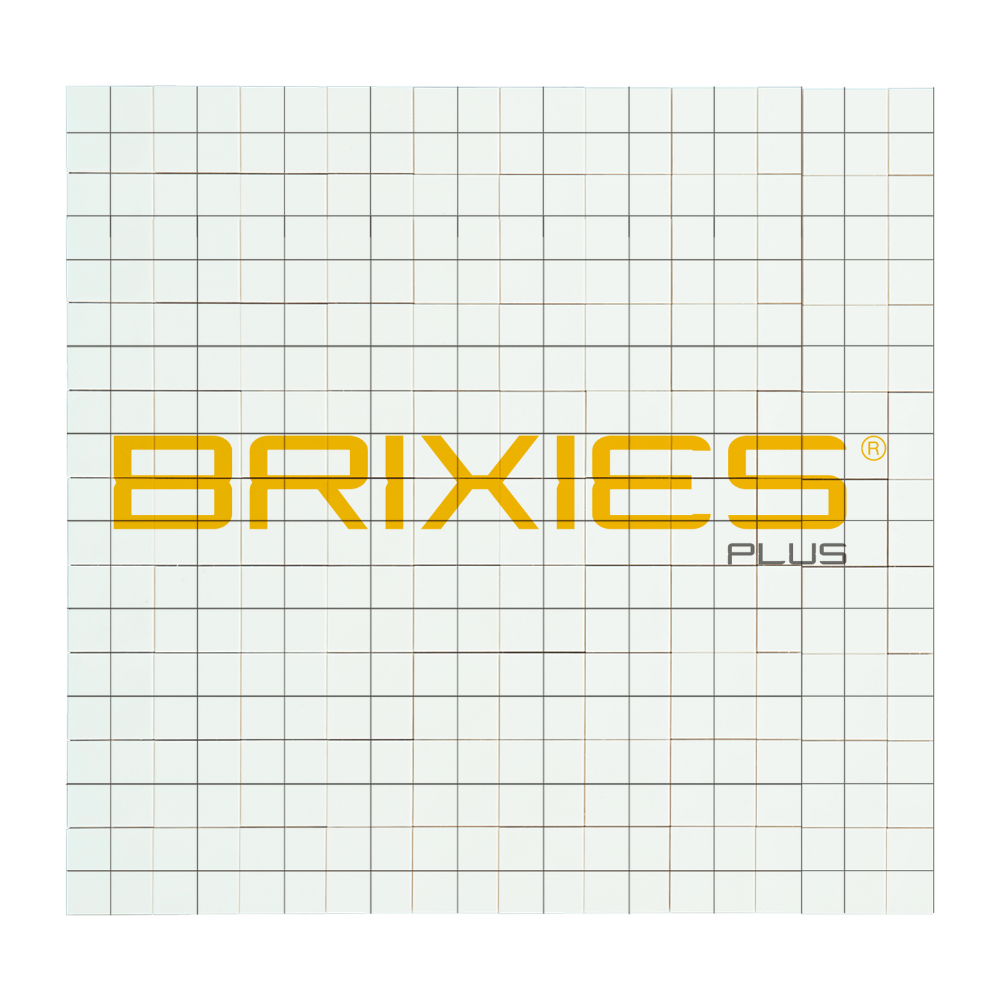 BRIXIES Plus Printed Puzzle Plates Custom White 20x20 Studs (16x16 cm)