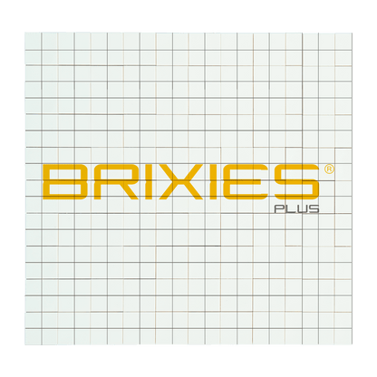 BRIXIES Plus Printed Puzzle Plates Custom White 20x20 Studs (16x16 cm)