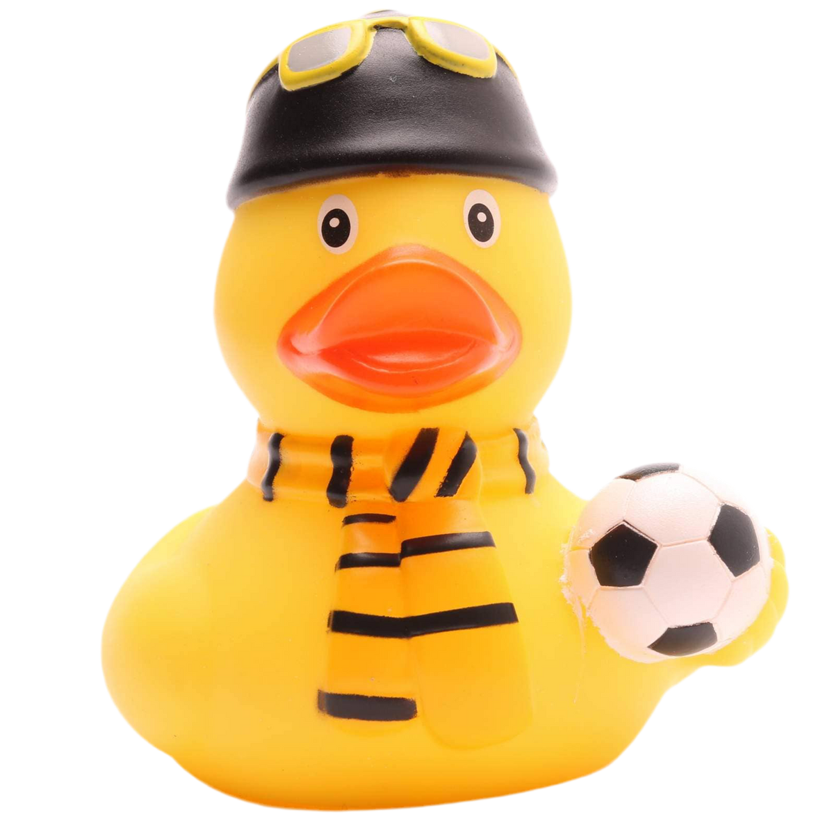 Yellow and Black Football Supporter Duck