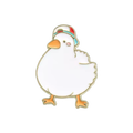 Anstecknadel mit weißer Ente