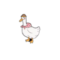 Pin's Canard Blanc Grand-mère